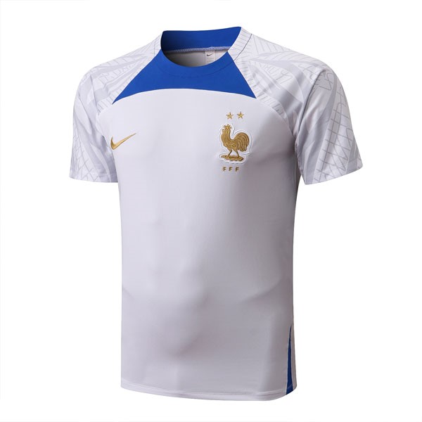 Trikot Entrenamien Frankreich 2022-2023 Weiß